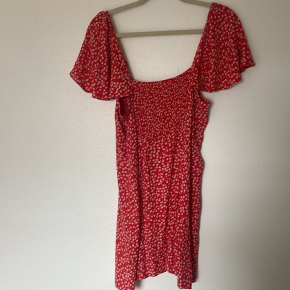Zara Red Floral Mini dress - Picture 5 of 5